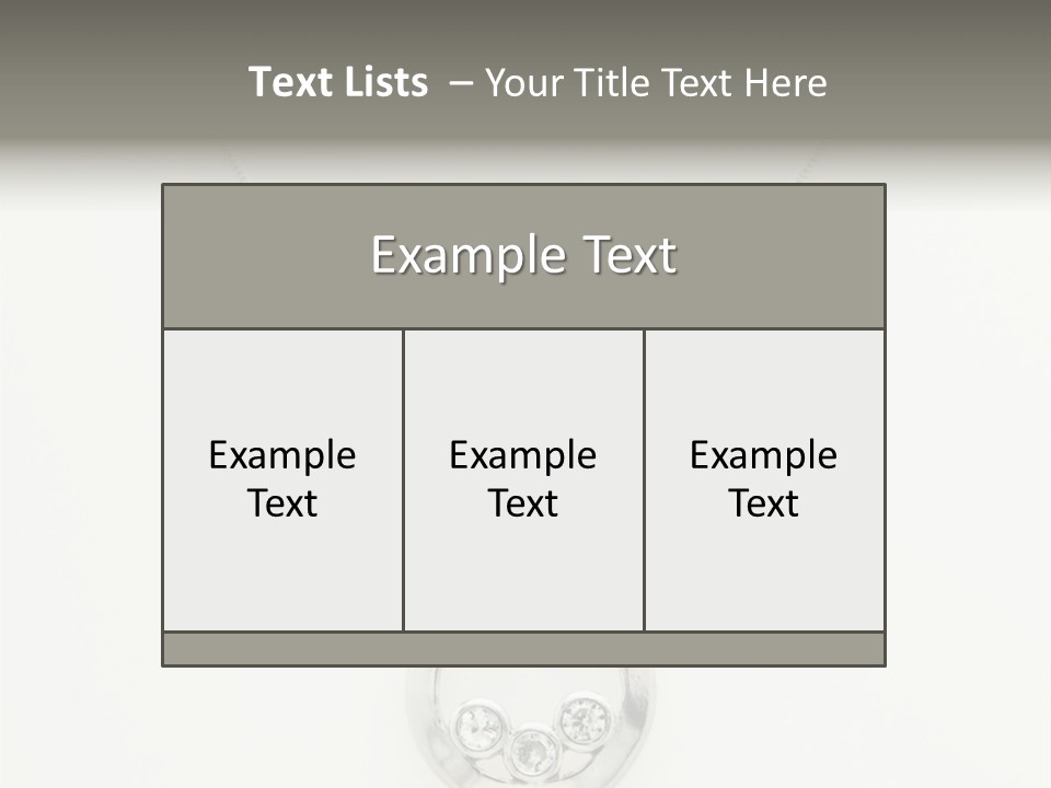 Sterling Silver Necklace PowerPoint Template