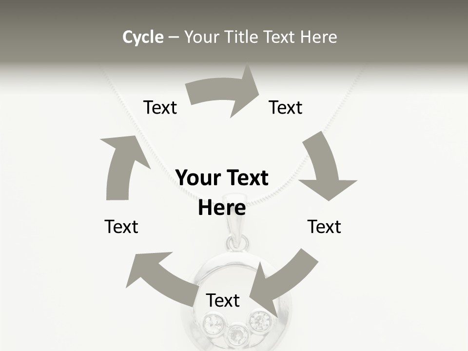 Sterling Silver Necklace PowerPoint Template