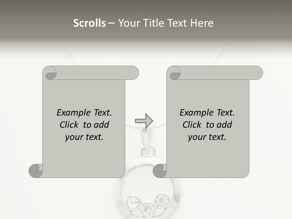 Sterling Silver Necklace PowerPoint Template