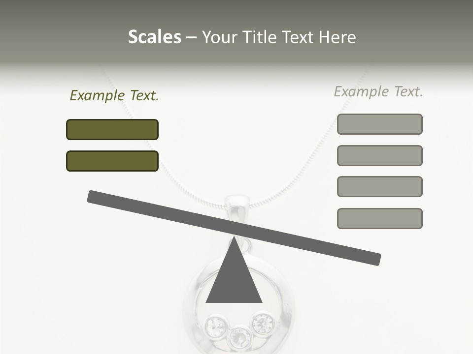 Sterling Silver Necklace PowerPoint Template