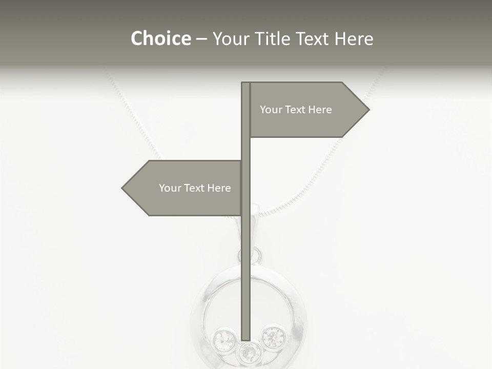 Sterling Silver Necklace PowerPoint Template