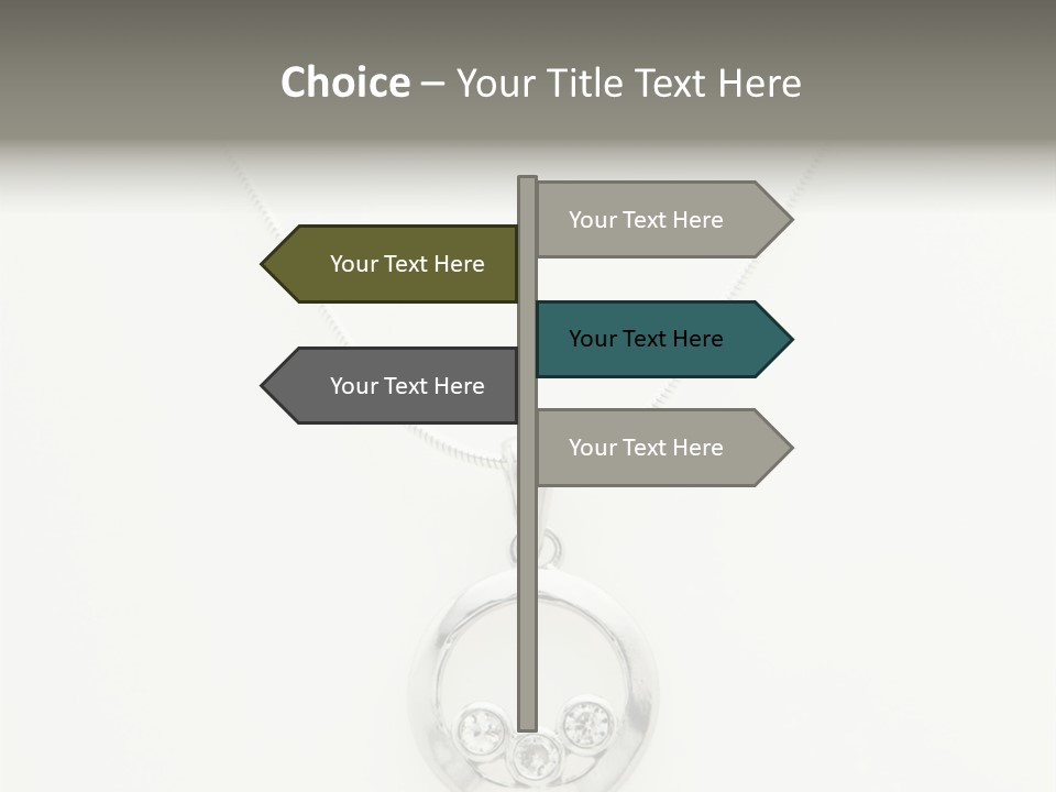 Sterling Silver Necklace PowerPoint Template