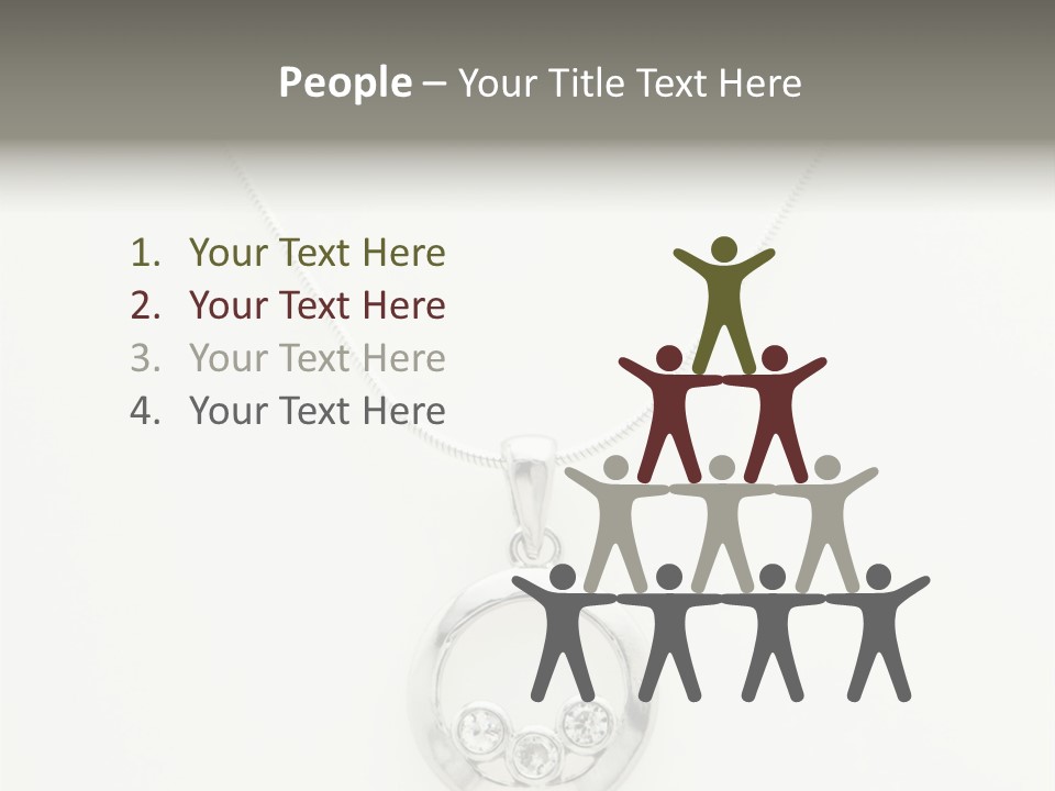 Sterling Silver Necklace PowerPoint Template