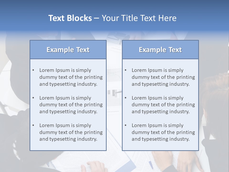 Above View Of Successful Workteam Discussing New Plan At Meeting PowerPoint Template