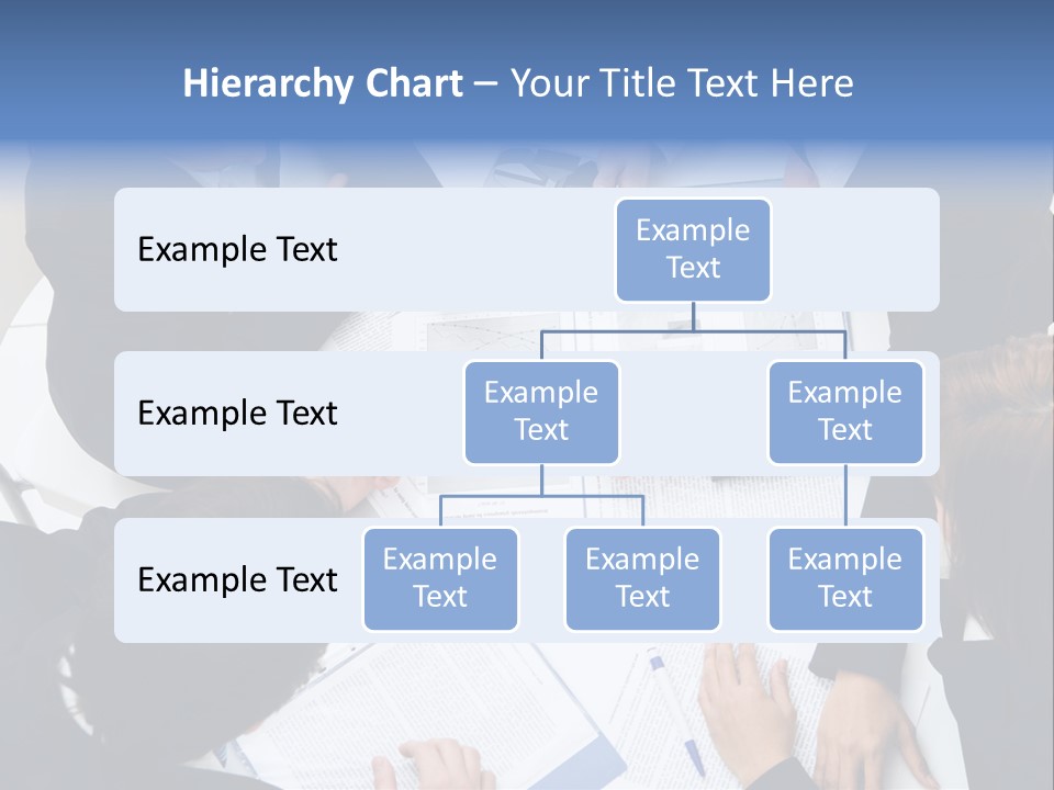 Above View Of Successful Workteam Discussing New Plan At Meeting PowerPoint Template