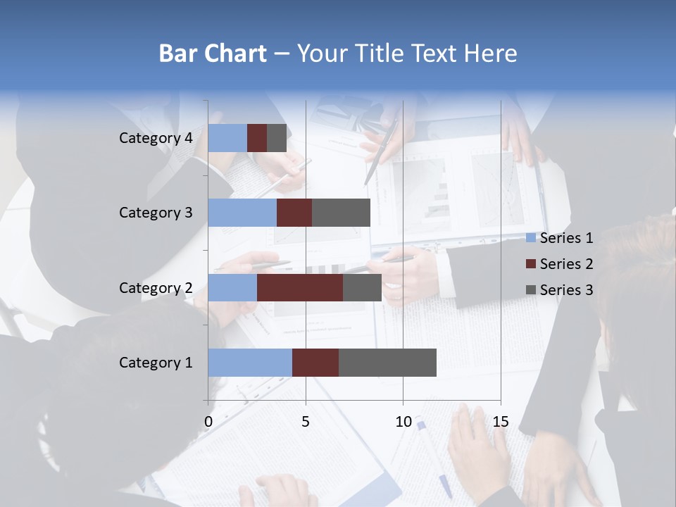Above View Of Successful Workteam Discussing New Plan At Meeting PowerPoint Template
