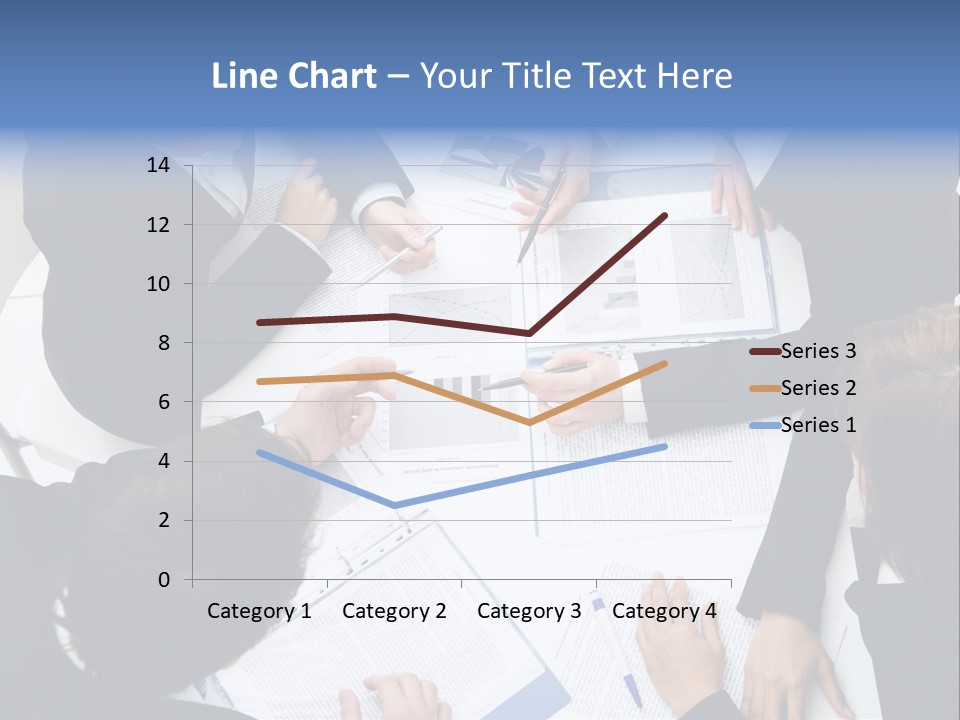 Above View Of Successful Workteam Discussing New Plan At Meeting PowerPoint Template