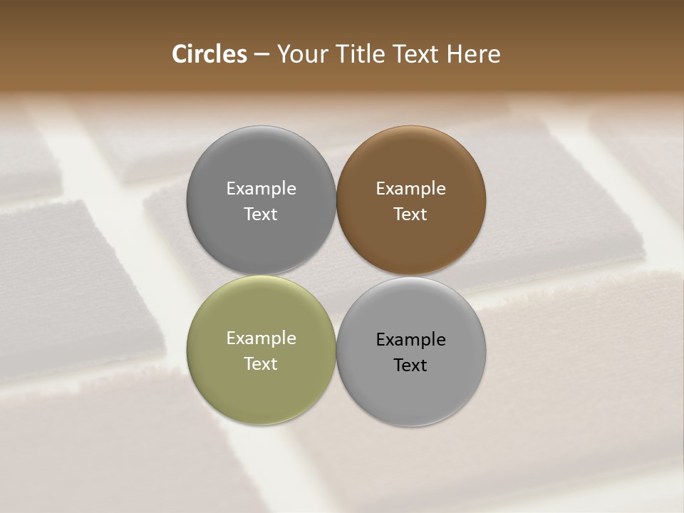 Close Up Of Carpet Samples PowerPoint Template