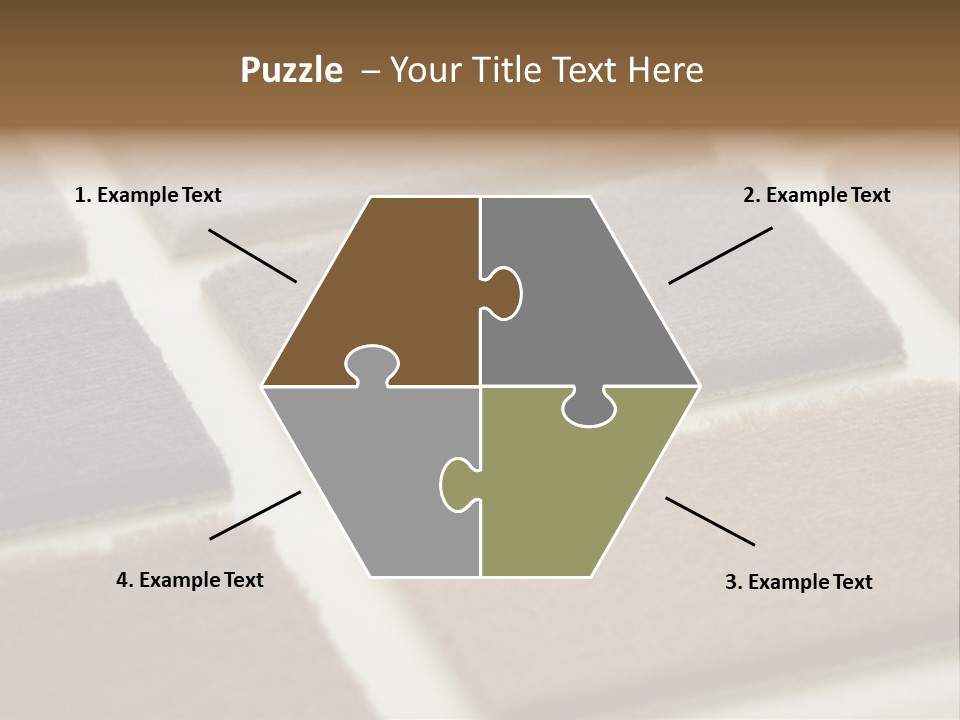 Close Up Of Carpet Samples PowerPoint Template