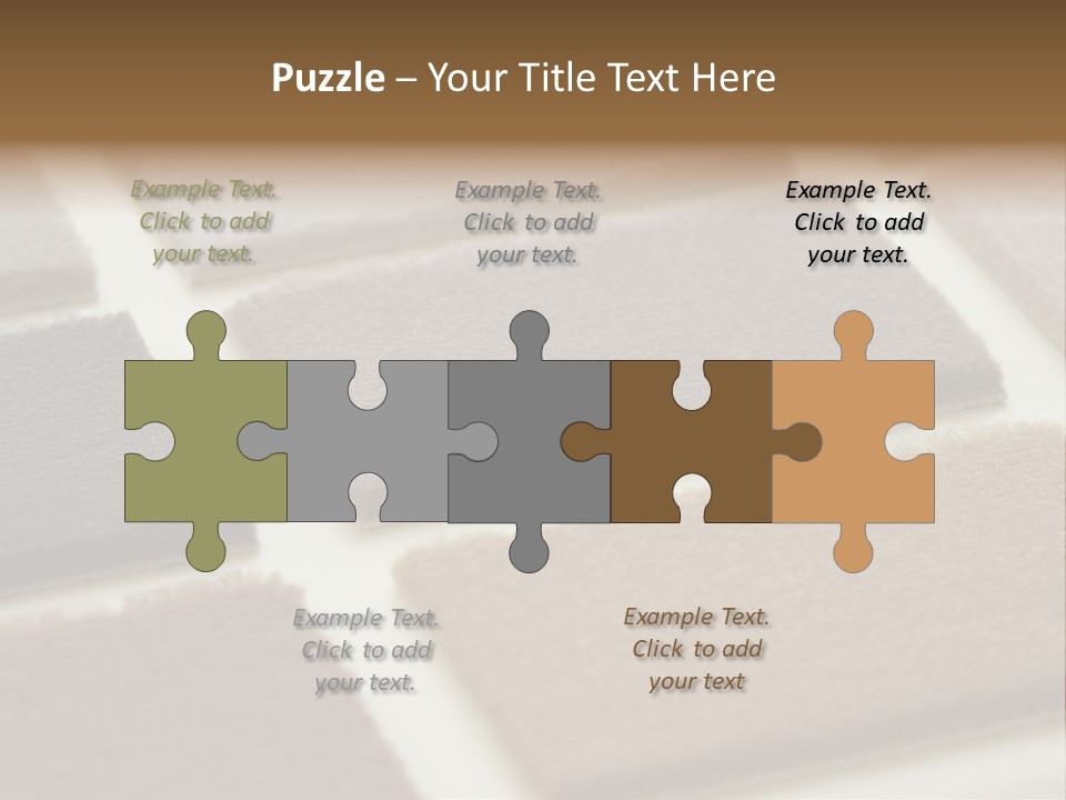 Close Up Of Carpet Samples PowerPoint Template