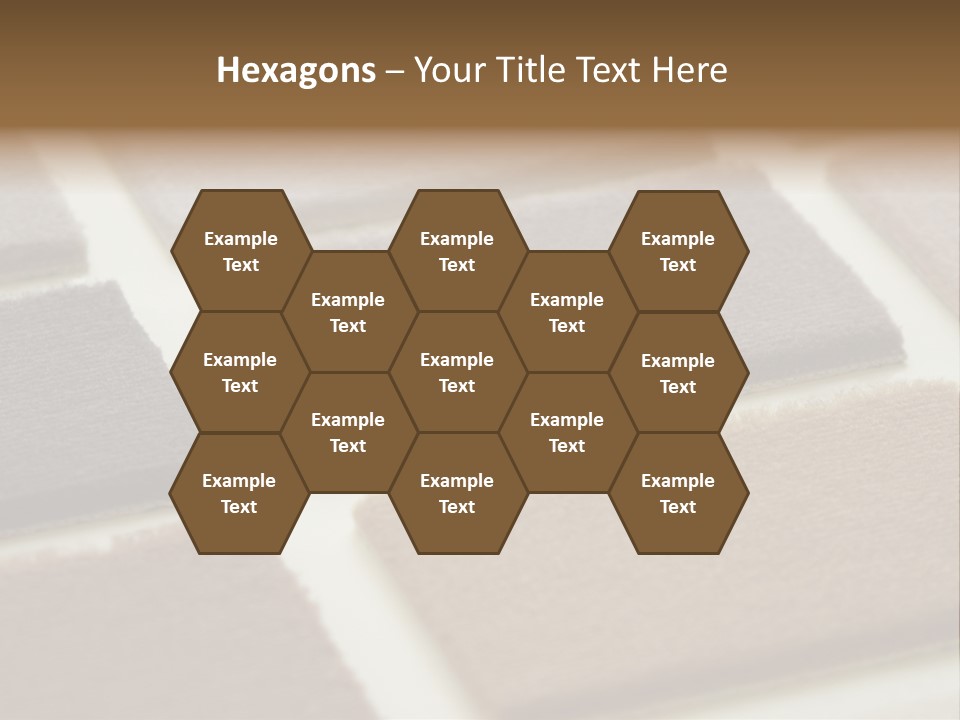 Close Up Of Carpet Samples PowerPoint Template