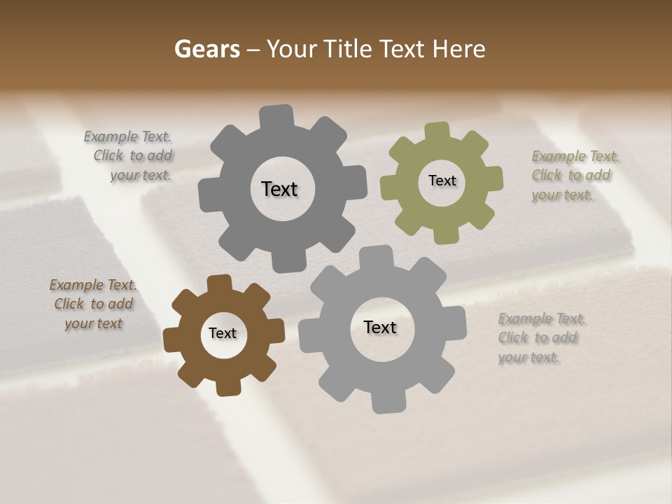 Close Up Of Carpet Samples PowerPoint Template