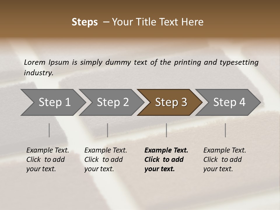 Close Up Of Carpet Samples PowerPoint Template