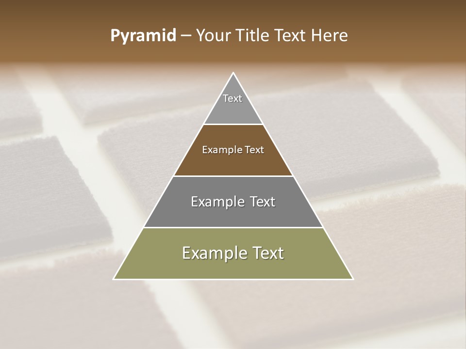 Close Up Of Carpet Samples PowerPoint Template