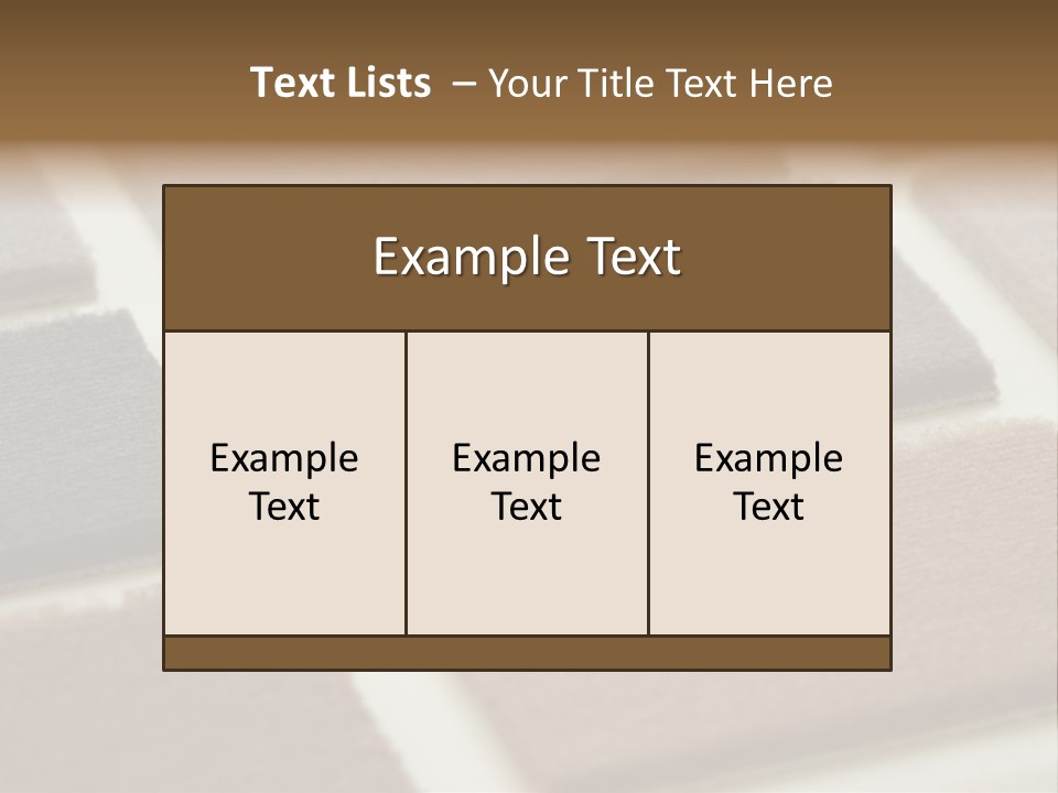 Close Up Of Carpet Samples PowerPoint Template
