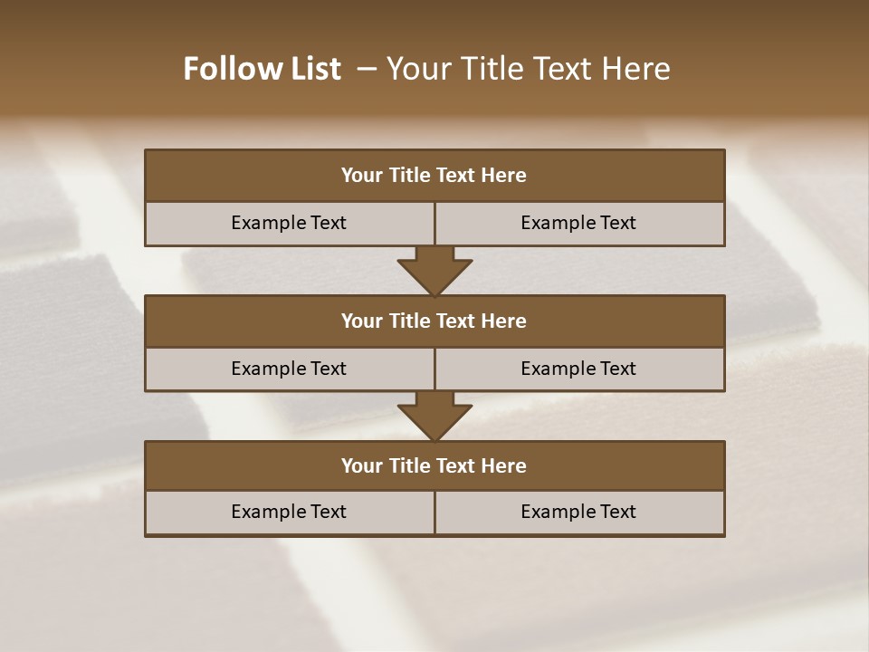 Close Up Of Carpet Samples PowerPoint Template