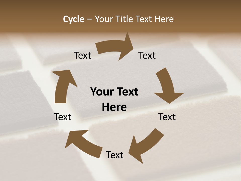 Close Up Of Carpet Samples PowerPoint Template