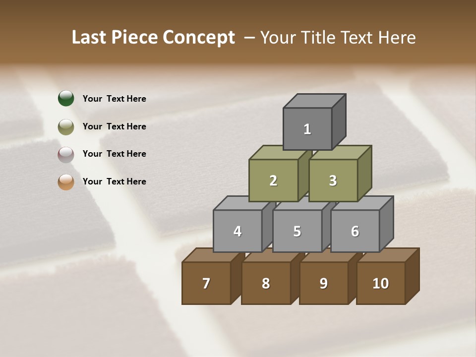 Close Up Of Carpet Samples PowerPoint Template