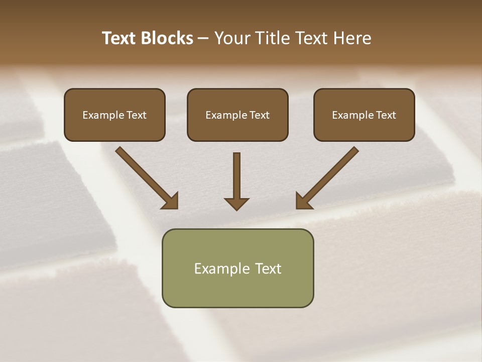 Close Up Of Carpet Samples PowerPoint Template