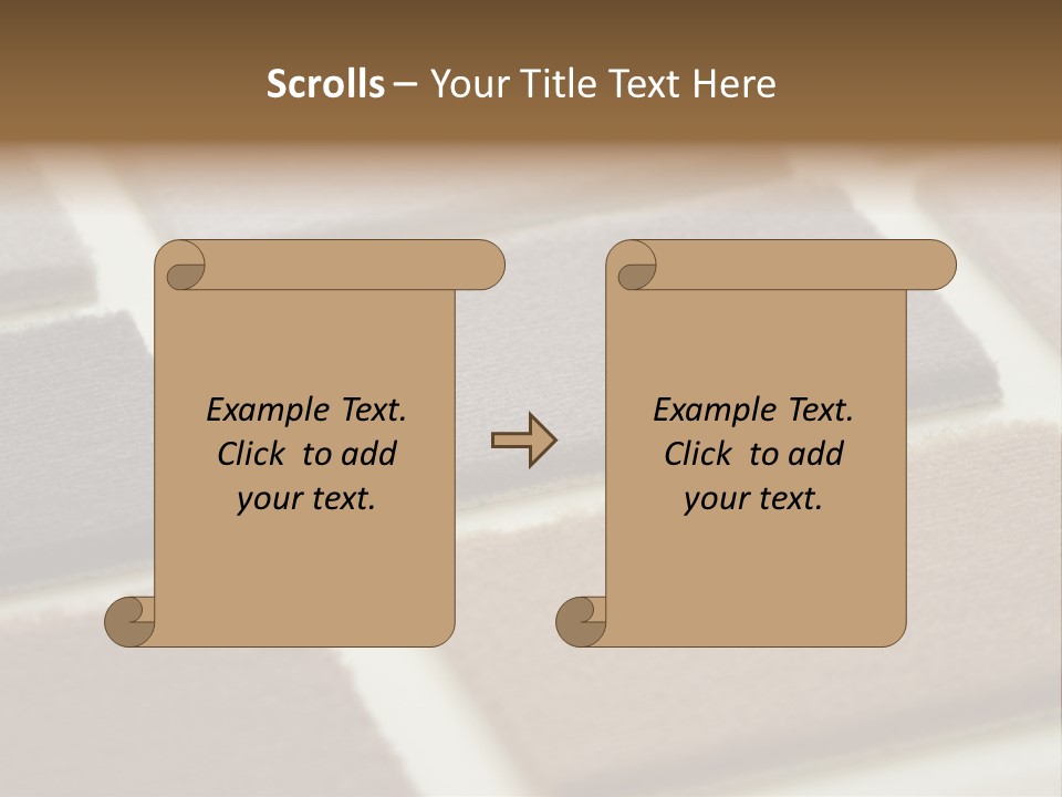 Close Up Of Carpet Samples PowerPoint Template