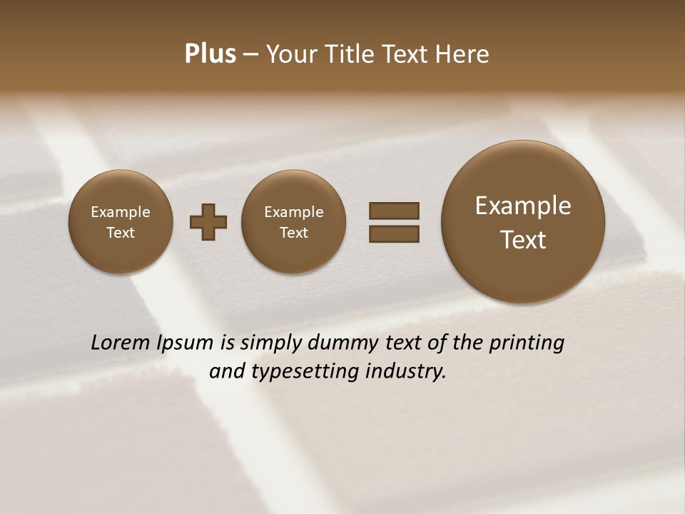 Close Up Of Carpet Samples PowerPoint Template