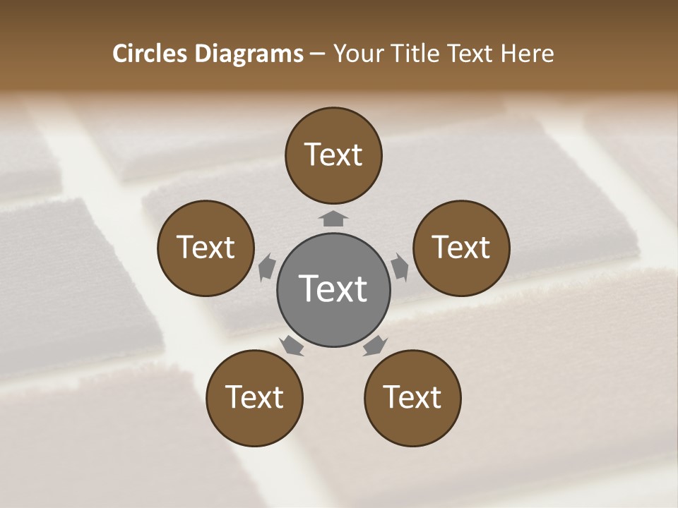 Close Up Of Carpet Samples PowerPoint Template