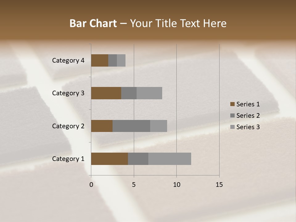 Close Up Of Carpet Samples PowerPoint Template
