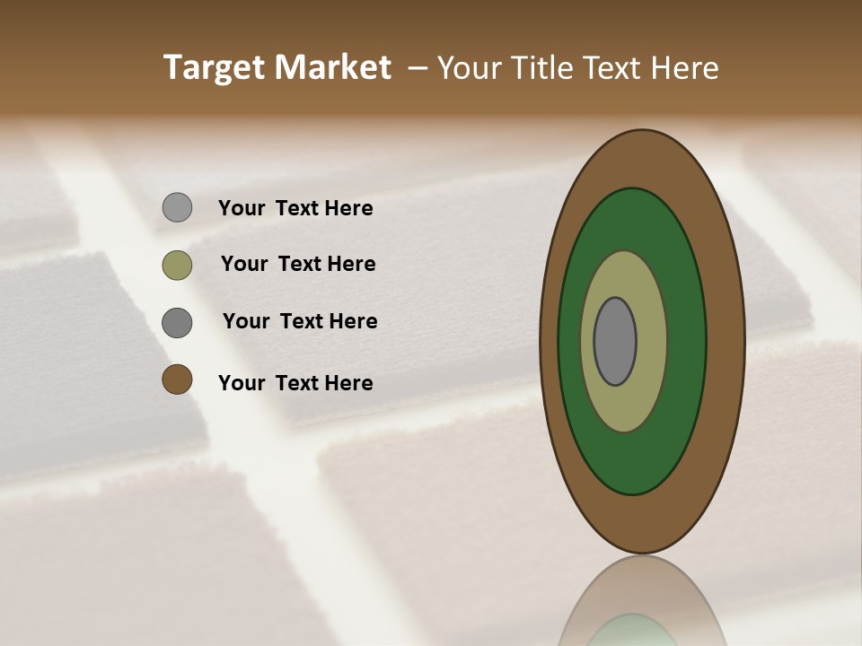 Close Up Of Carpet Samples PowerPoint Template