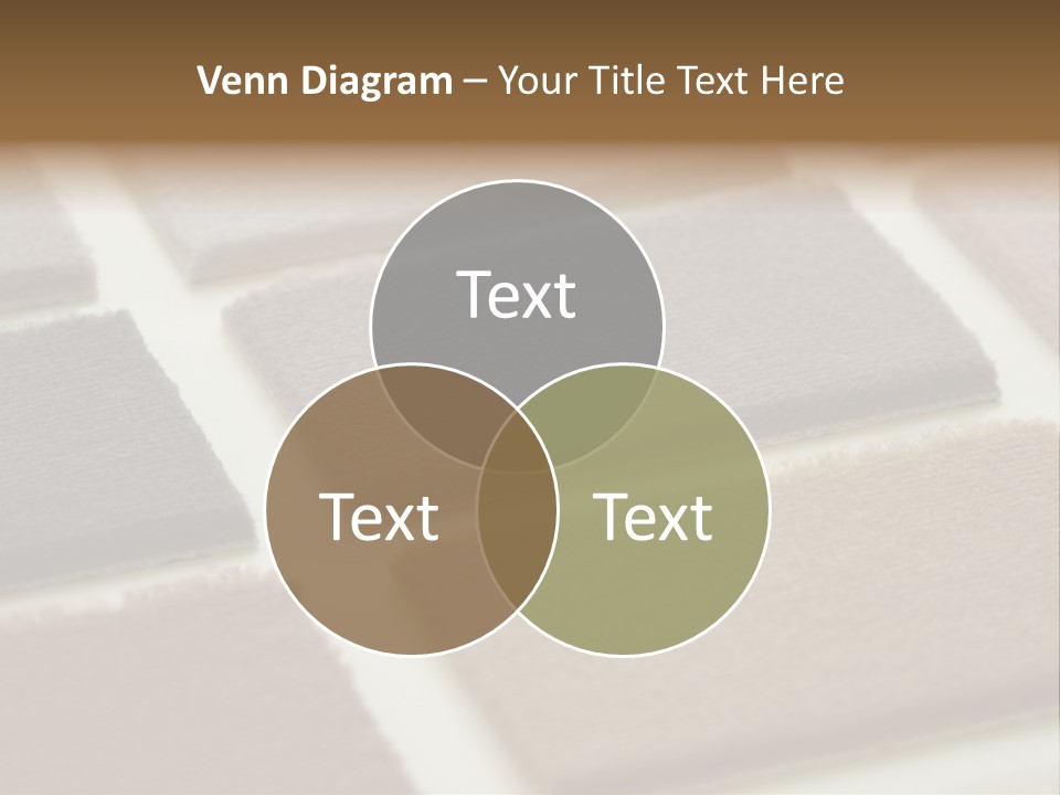 Close Up Of Carpet Samples PowerPoint Template