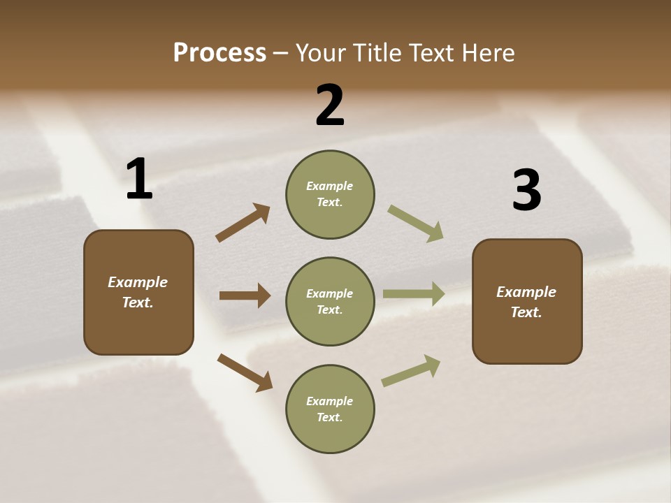 Close Up Of Carpet Samples PowerPoint Template