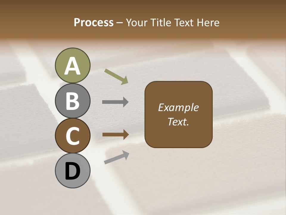 Close Up Of Carpet Samples PowerPoint Template