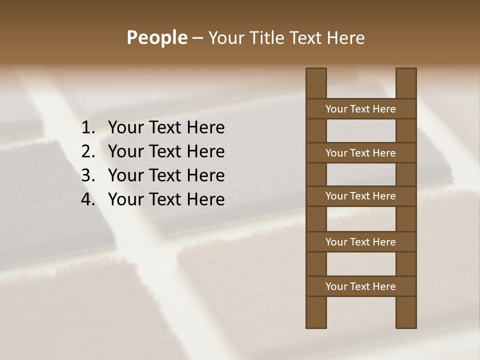 Close Up Of Carpet Samples PowerPoint Template