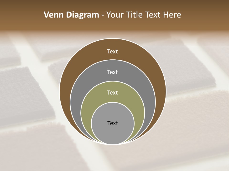 Close Up Of Carpet Samples PowerPoint Template