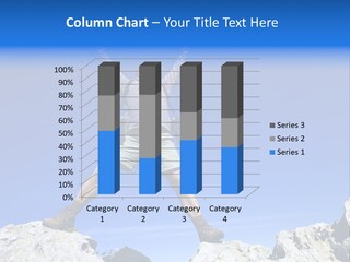 A Mountaineer Reaching The Summit, And Shouting With Joy, For His Achievement PowerPoint Template