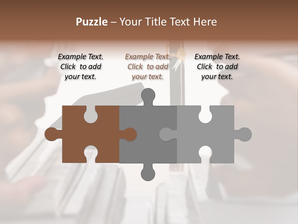 Hand Opening The Book Pile And The Graduation Accessories In The Center As Main Focus. PowerPoint Template