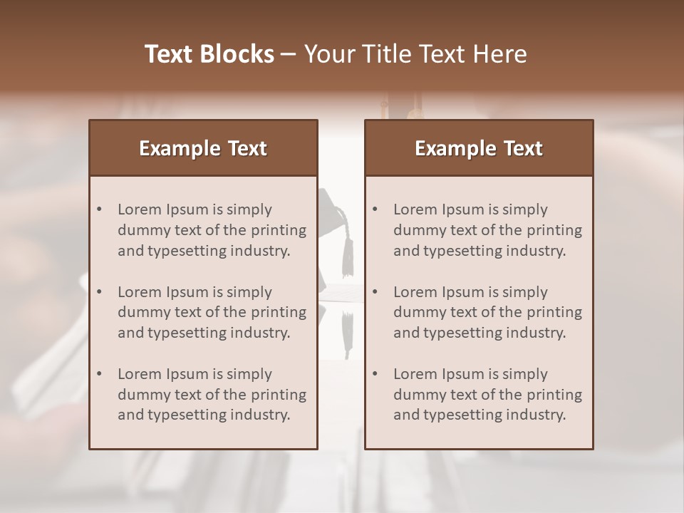 Hand Opening The Book Pile And The Graduation Accessories In The Center As Main Focus. PowerPoint Template