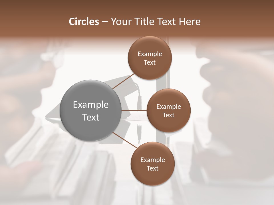 Hand Opening The Book Pile And The Graduation Accessories In The Center As Main Focus. PowerPoint Template