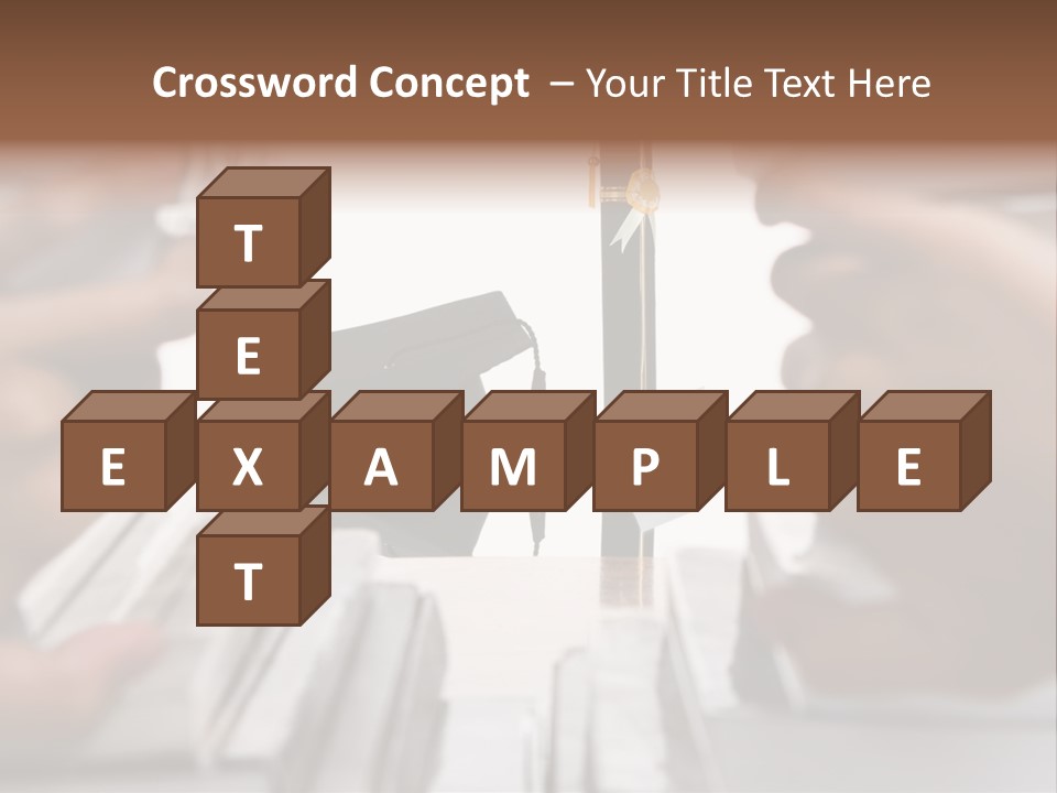 Hand Opening The Book Pile And The Graduation Accessories In The Center As Main Focus. PowerPoint Template