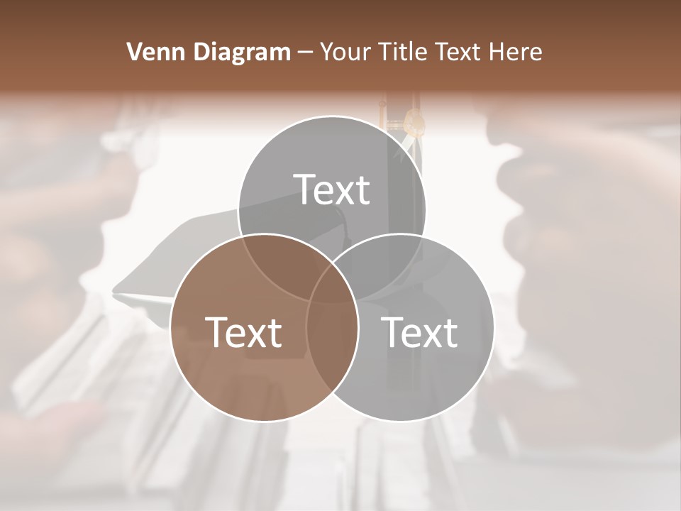 Hand Opening The Book Pile And The Graduation Accessories In The Center As Main Focus. PowerPoint Template