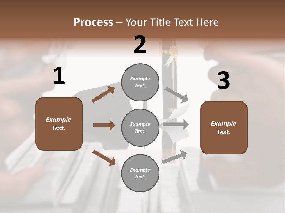 Hand Opening The Book Pile And The Graduation Accessories In The Center As Main Focus. PowerPoint Template