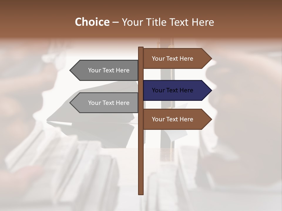 Hand Opening The Book Pile And The Graduation Accessories In The Center As Main Focus. PowerPoint Template