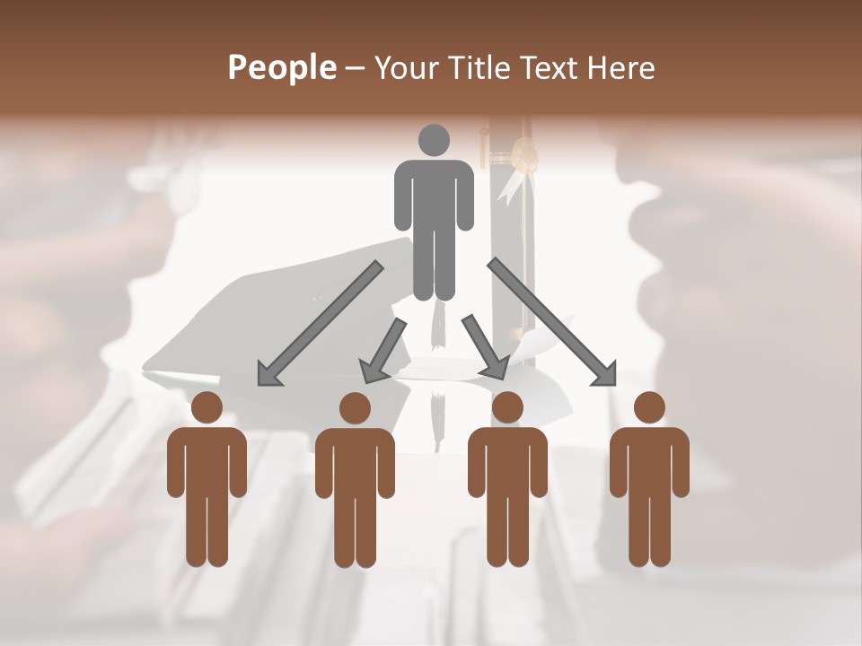 Hand Opening The Book Pile And The Graduation Accessories In The Center As Main Focus. PowerPoint Template