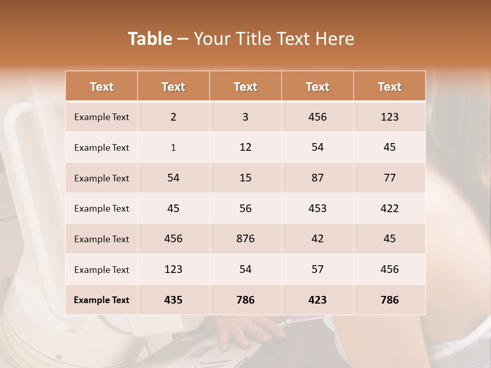 Nurse Assisting Patient Undergoing Mammogram PowerPoint Template