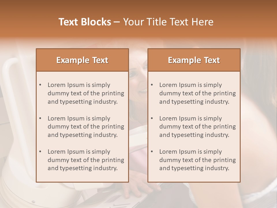 Nurse Assisting Patient Undergoing Mammogram PowerPoint Template
