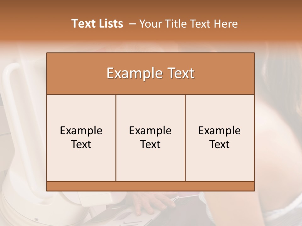 Nurse Assisting Patient Undergoing Mammogram PowerPoint Template