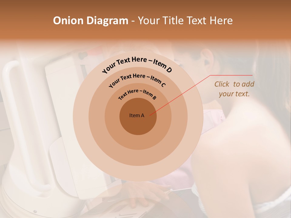 Nurse Assisting Patient Undergoing Mammogram PowerPoint Template