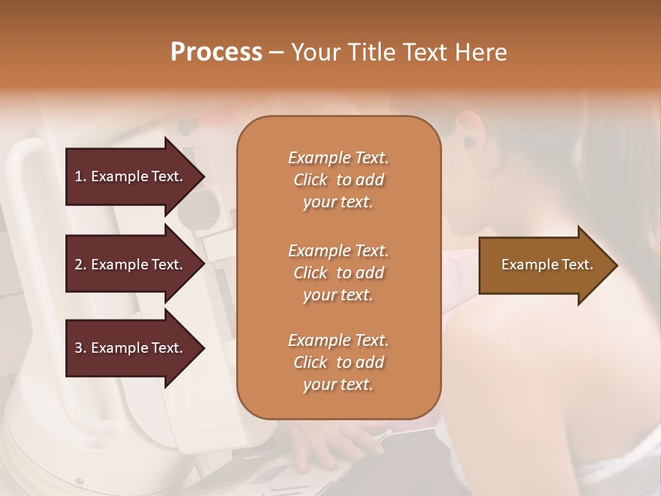 Nurse Assisting Patient Undergoing Mammogram PowerPoint Template