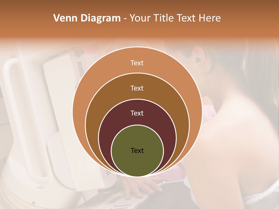 Nurse Assisting Patient Undergoing Mammogram PowerPoint Template