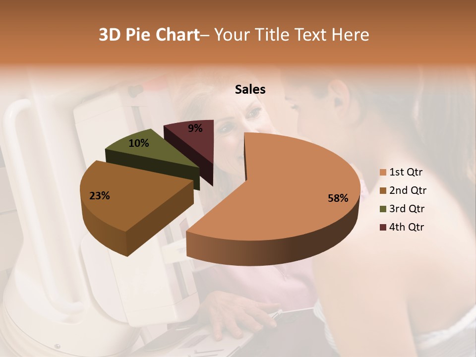 Nurse Assisting Patient Undergoing Mammogram PowerPoint Template