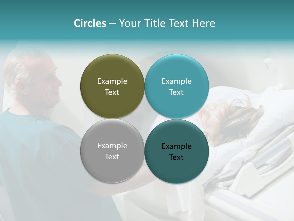Doctor With Patient As They Prepare For A Computerized Axial Tomography (Cat) Scan PowerPoint Template